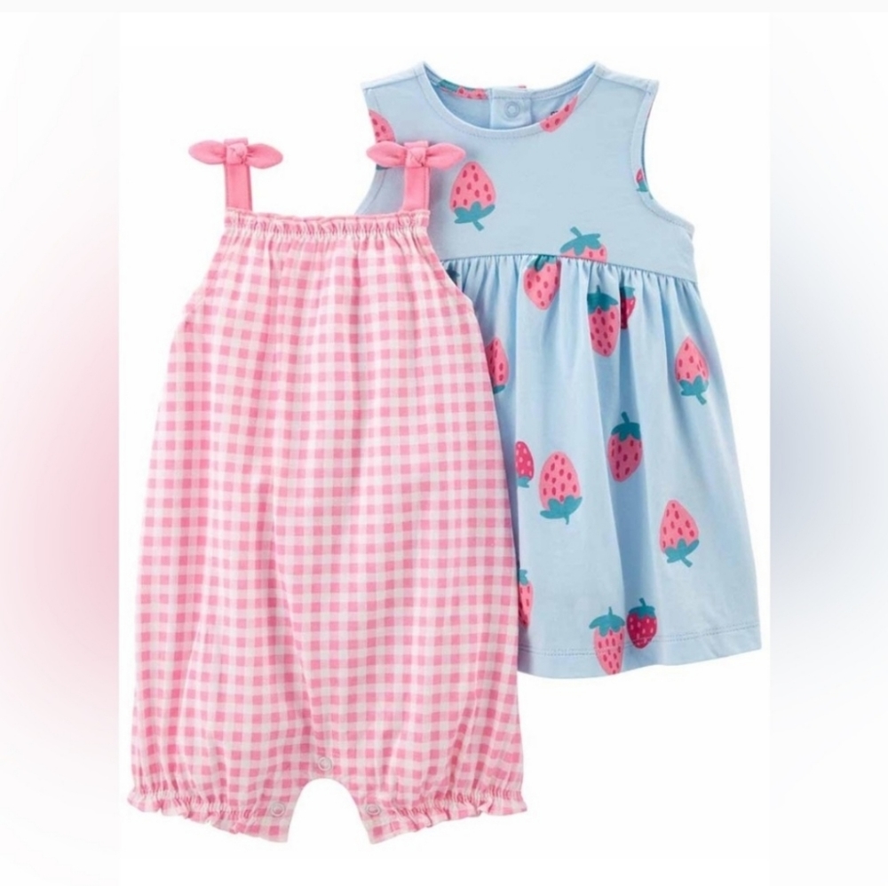 NWT 2 PIECE STRAWBERRY MATCHING SET